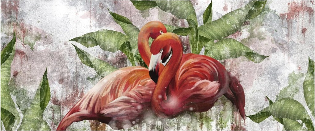 Tablou - Flamingo (120x50 cm)