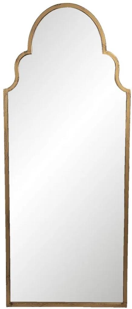 Oglinda de perete cu rama din fier auriu patinat 61 cm x 3 cm x 150 h
