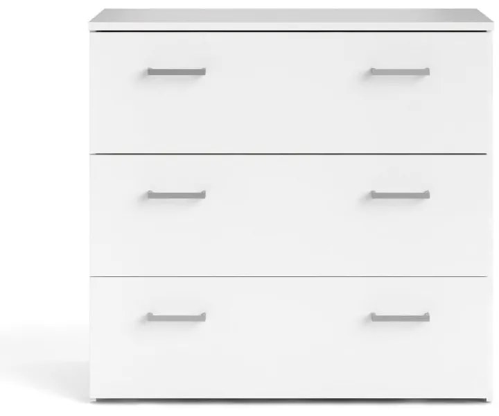 Comodă albă joasă 74x70 cm Space – Tvilum