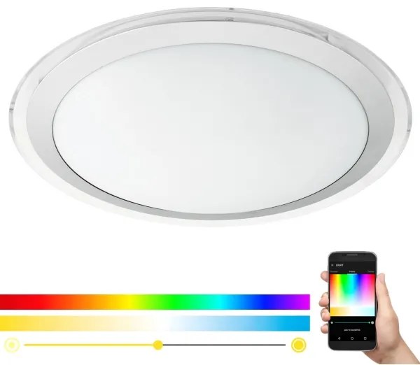 Eglo 33255 - plafonieră LED RGBW dimabilă COMPETA-C LED/17W/230V Ø43 cm