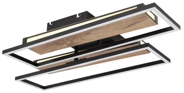 Globo 67299D1 - Plafonieră LED COLLI, 48W, 230V, maro/negru