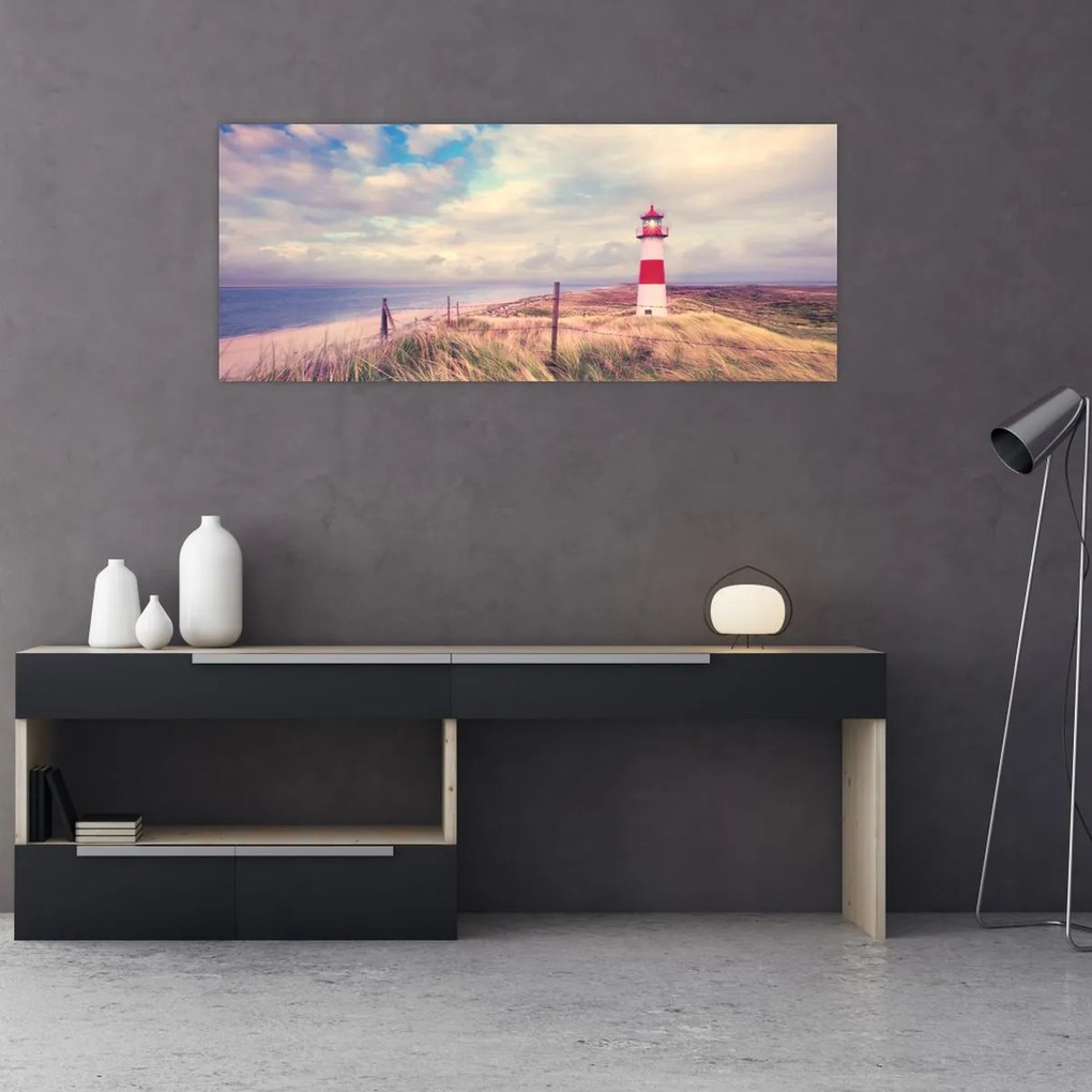 Tablou - Farul roșu (120x50 cm)