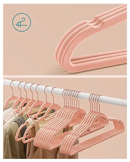 Set 30 umerase, Songmics, 43.5 cm, CRF21PK30, Roz