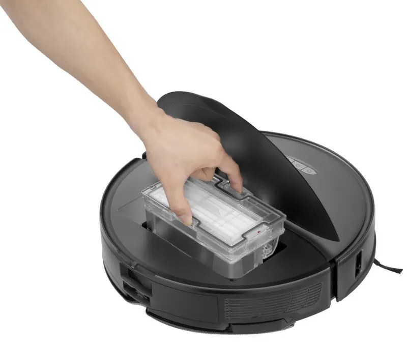 Robot aspirator cu statie automatizata Roborock S8 Pro Ultra, 50W, Wi-Fi, 6000Pa, 750ml, 300m2, Autonomie pana la 180 min, Turbo, Control vocal, Negru
