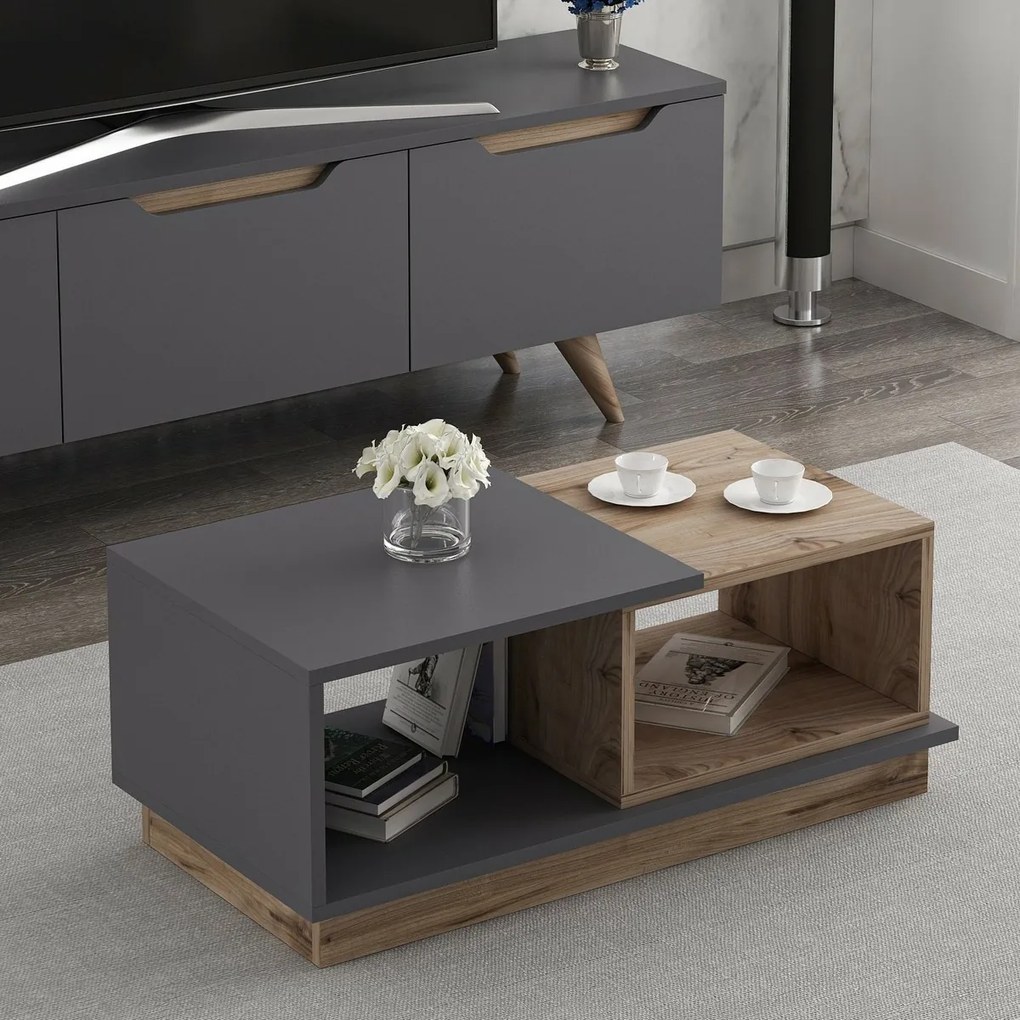 Măsuță de cafea Concept Anthracite and Oak