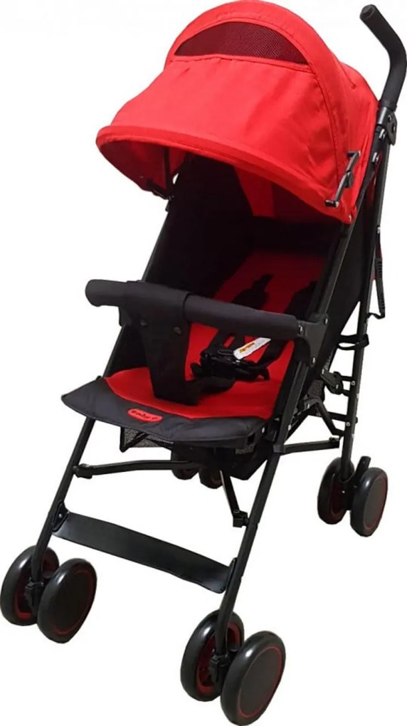Carucior sport tip umbrela Baby Care™ PRO 803B, Spatar reglabil in 7 trepte, Pozitie somn, Amortizoare, Frana picior, Pliabil, Rosu