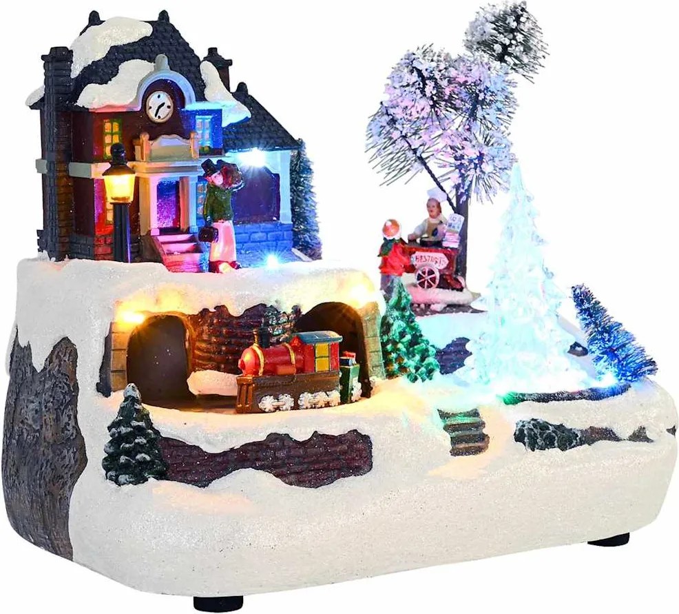 vidaXL Decor de Crăciun pentru masă Multicolour 23.5 x 16 x 18.5 cm