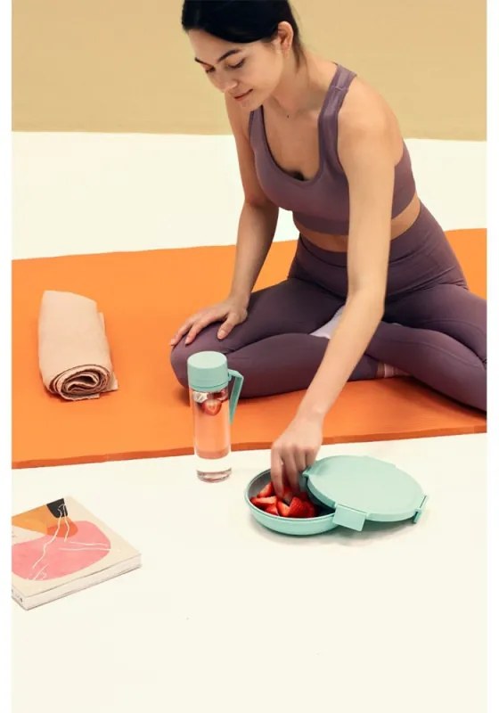 Cutie pentru alimente Brabantia Make&Take 1006300, 1 L, Inchidere ermetica, Fara BPA, Verde deschis