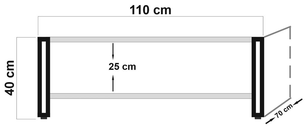 Măsuță de cafea Cosmopolitan 2 (pin antlantic + negru). 1071944