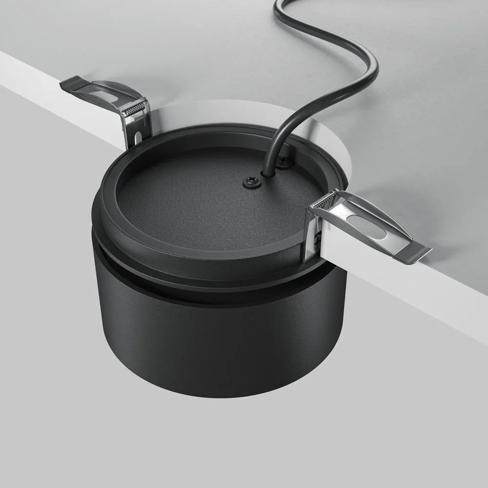 Spot LED incastrabil ajustabil IP44 Onda negru