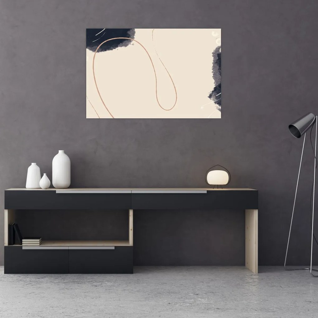 Tablou - Abstractizare bej (90x60 cm)