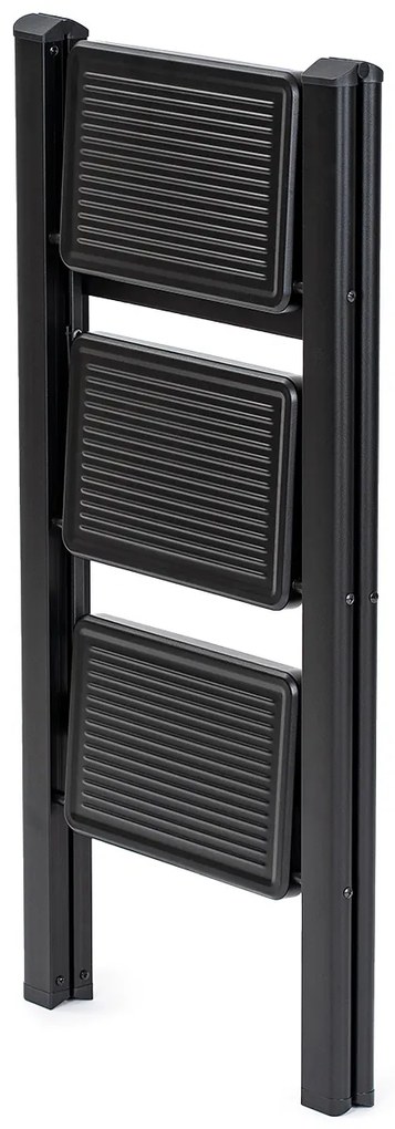 Scară pliabilă din oțel 4Home Steel, 3 trepte,negru
