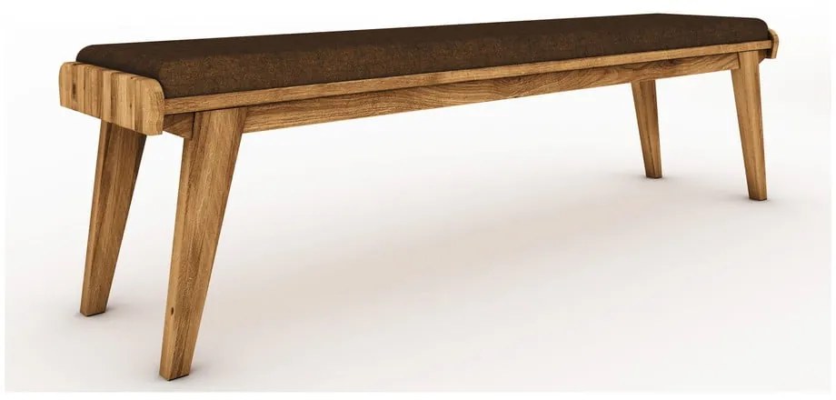 Bancă din stejar cu șezut portocaliu Retro - The Beds