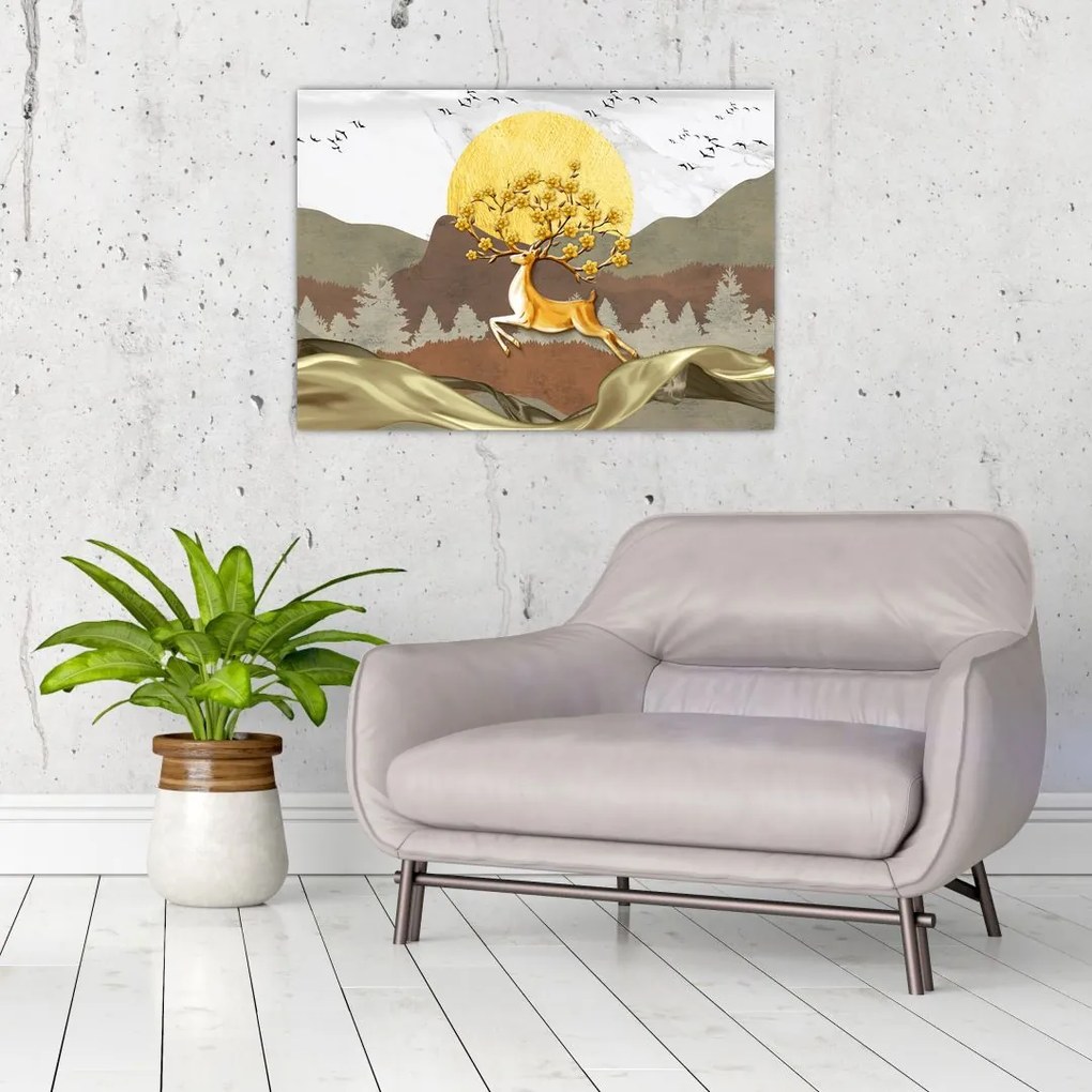 Tablou cu cerb (70x50 cm)