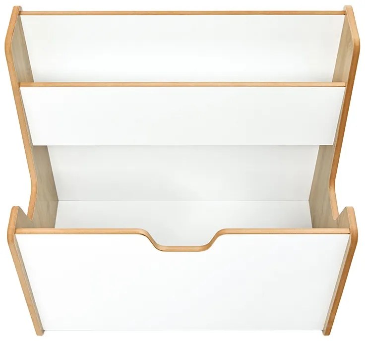 Raft Crane MDF alb-natural 57x34x44 cm