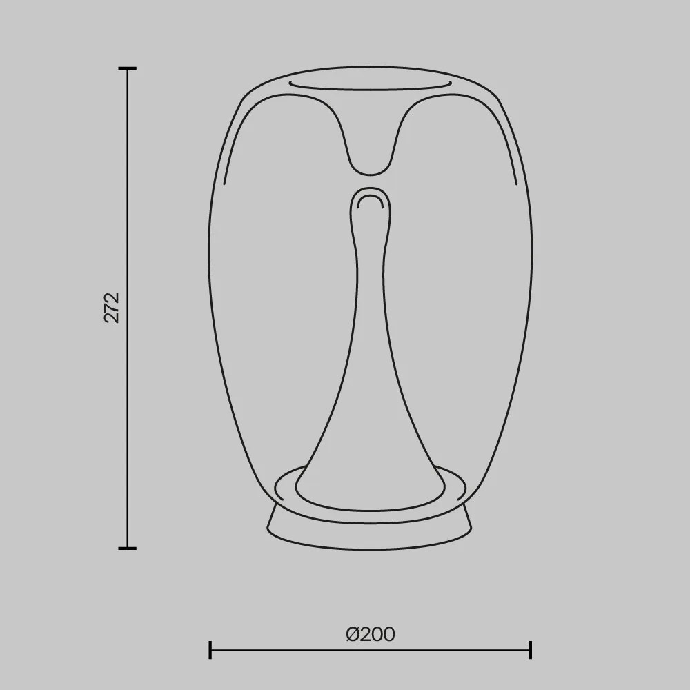 Veioza LED / Lampa de masa design decorativ Splash auriu/gri