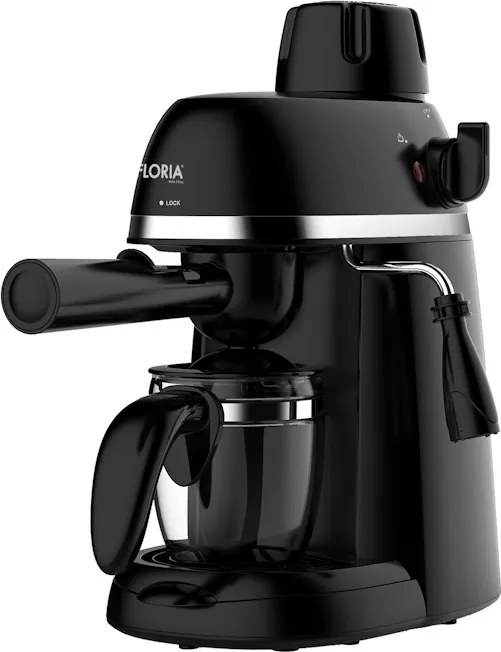 Espressor Floria ZLN9358 Negru, putere 800W, presiune de 3.5 bari, usor de curatat