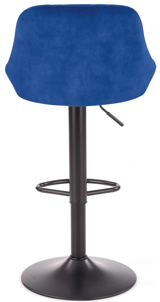 Scaun tip bar Henrietta (albastru închis + negru). 1039560