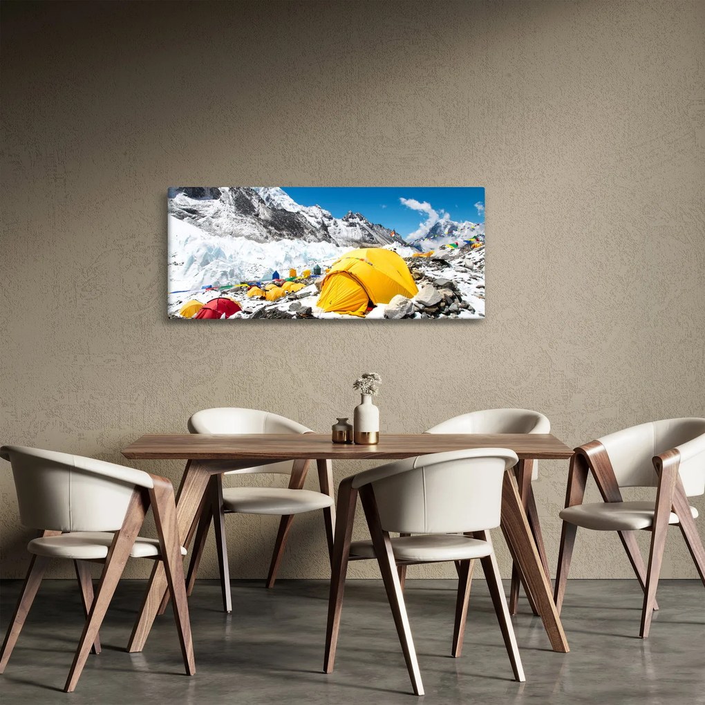 Tablou - Camping la munte (120x50 cm)
