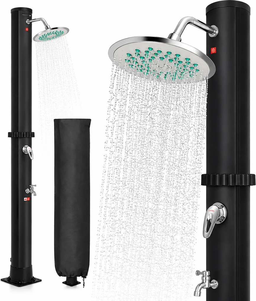 Duș solar KARIBIK, 35 l, negru Jurhan