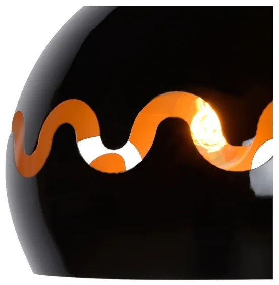 Lustră pe cablu CORENTIN 1xE27/60W/230V neagră Lucide 30484/28/30