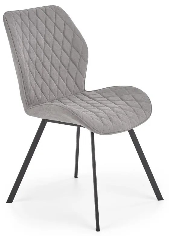 Scaun de bucaterie Debora, gri/negru