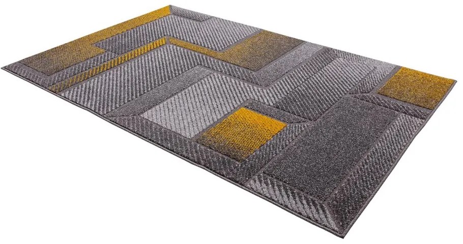 Covor galben ocru-gri 80x160 cm Meteo – FD