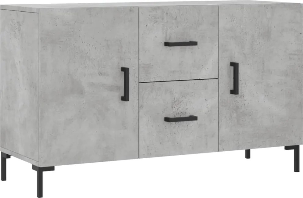 vidaXL Dulap, gri beton, 100x36x60 cm, lemn compozit