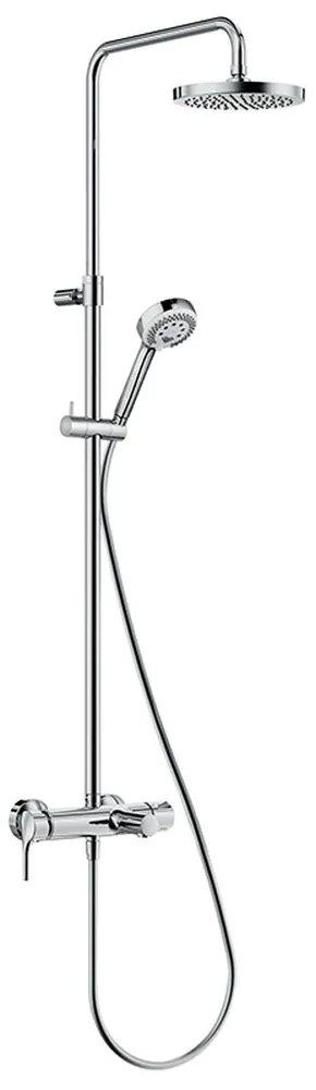 Set de dus Dual Shower System 200, cu baterie, crom Crom lucios