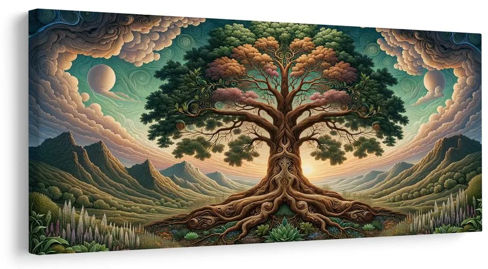 Tablou arborele vieții misterios sub cer
