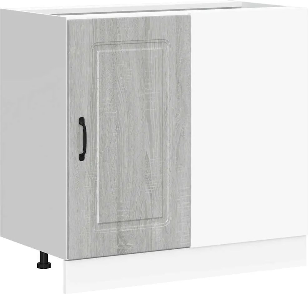 vidaXL Dulap de bază de bucătărie „Kalmar” Lemn prelucrat Sonoma gri