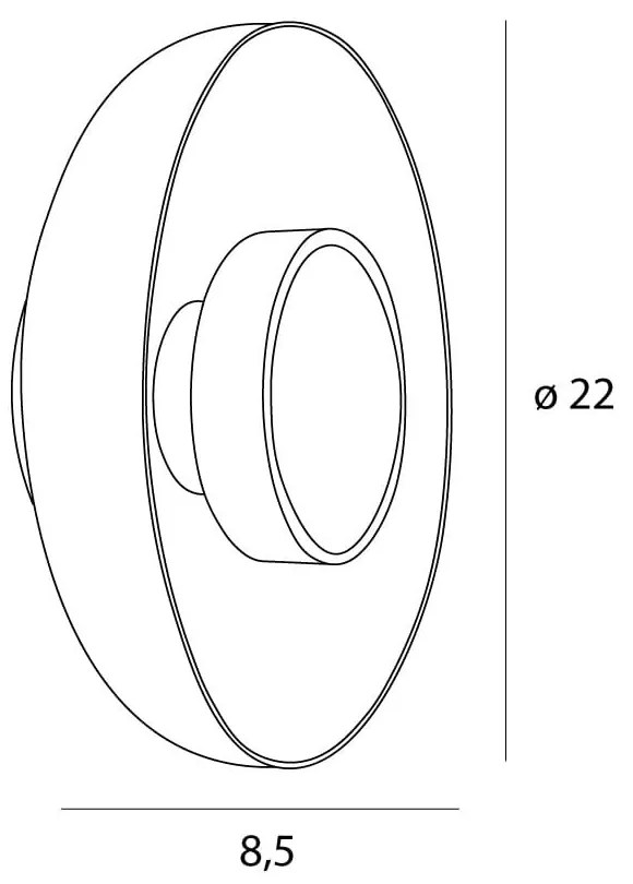 Aplica de perete LED moderna Signature 22cm