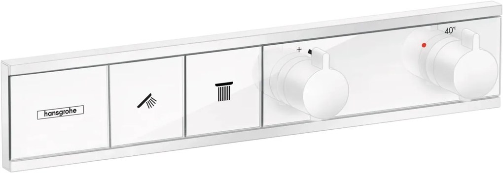 Hansgrohe RainSelect baterie cadă-duș ascuns cu termostat alb 15380700