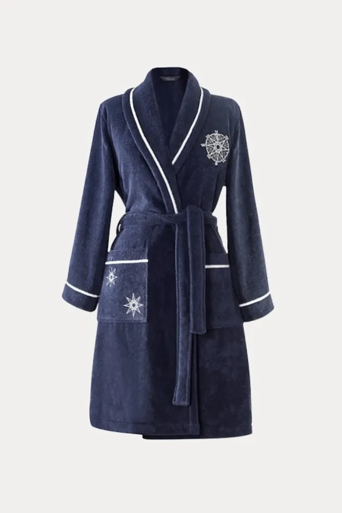 Halat pentru femei MARINE LADY + prosop + prosop de corp + cutie cadou S Alb / White