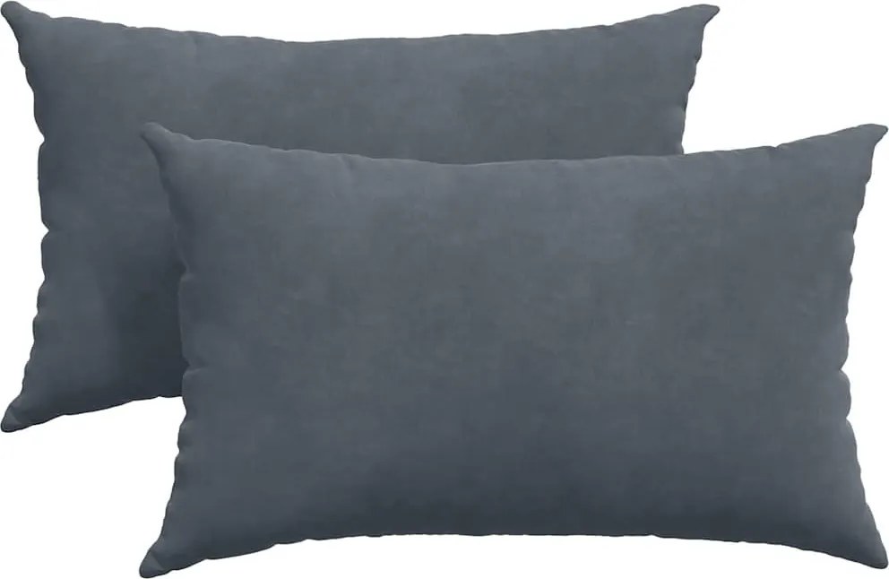 vidaXL Perne pentru canapea 2 pcs Gri închis 50 x 30 cm