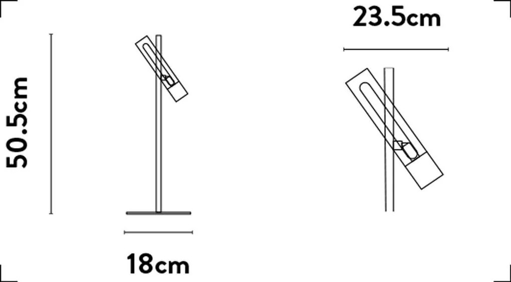 Veioza/Lampa de masa LED design minimalist Belle negru/auriu