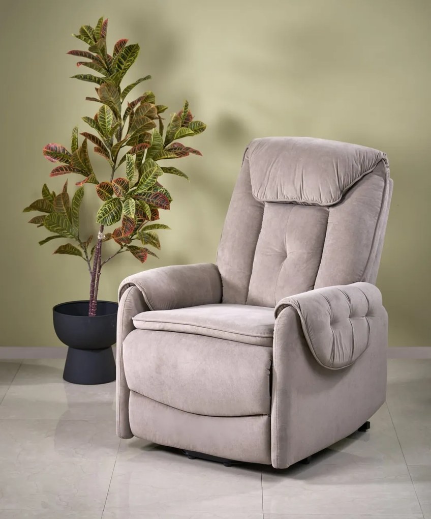 Fotoliu Horton velvet bej