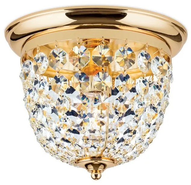 Plafoniera cristal Asfour design elegant lux PLAFOND D-26cm aurie