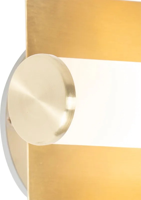 Lampă de perete inteligentă pentru baie, aurie, IP44, cu 2 lumini, incluzând 2 Wifi G9 - Bath