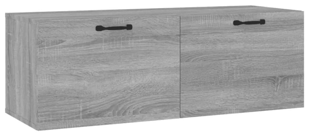 817613 vidaXL Dulap de perete, gri sonoma, 100x36,5x35 cm, lemn prelucrat