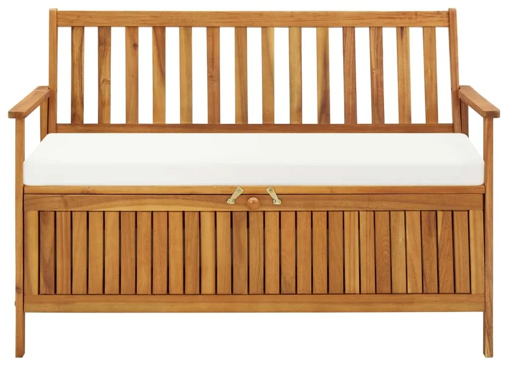 44126 vidaXL Bancă de depozitare grădină 120x63x84 cm lemn masiv salcâm XL