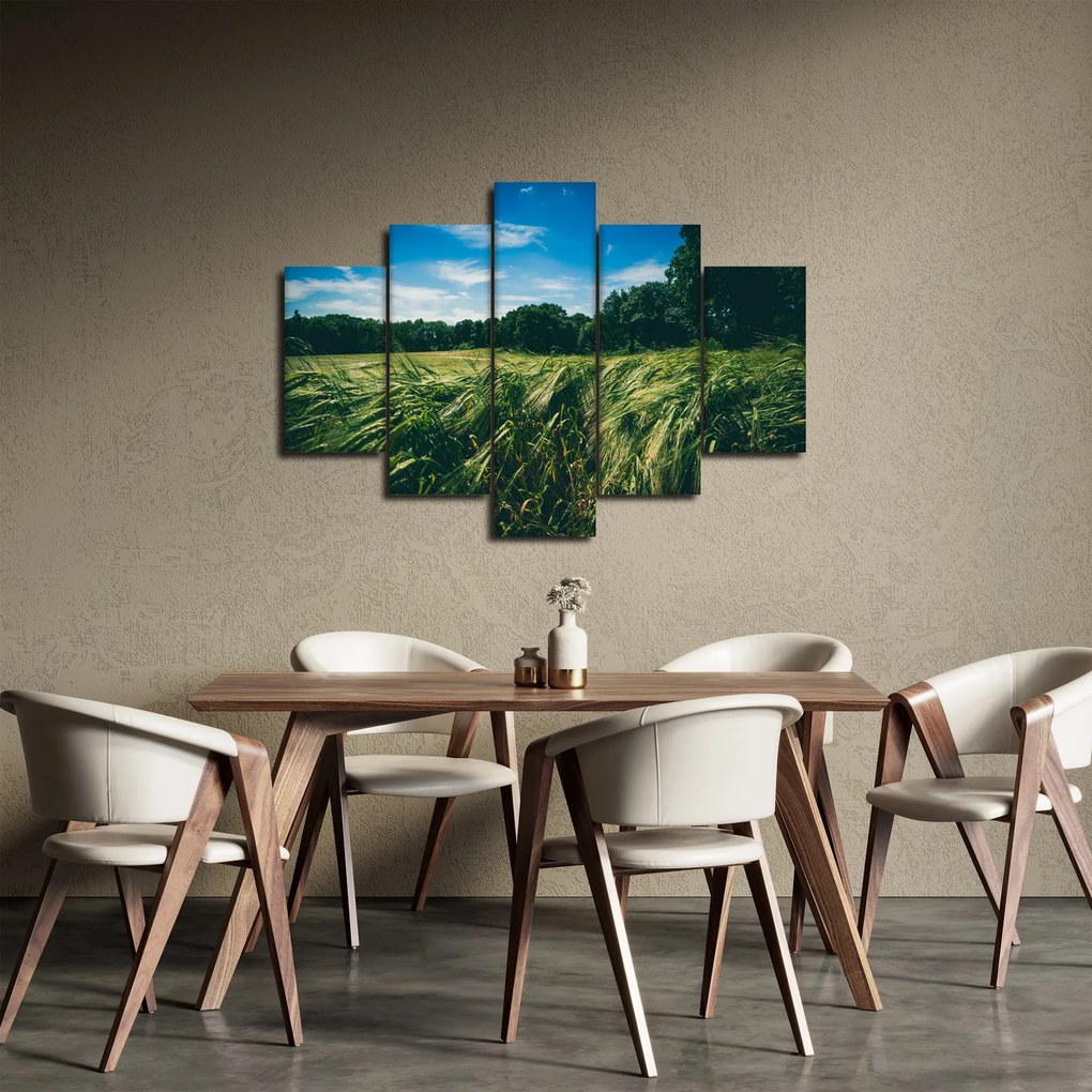 Tablou cu linca și pădure (150x105 cm)