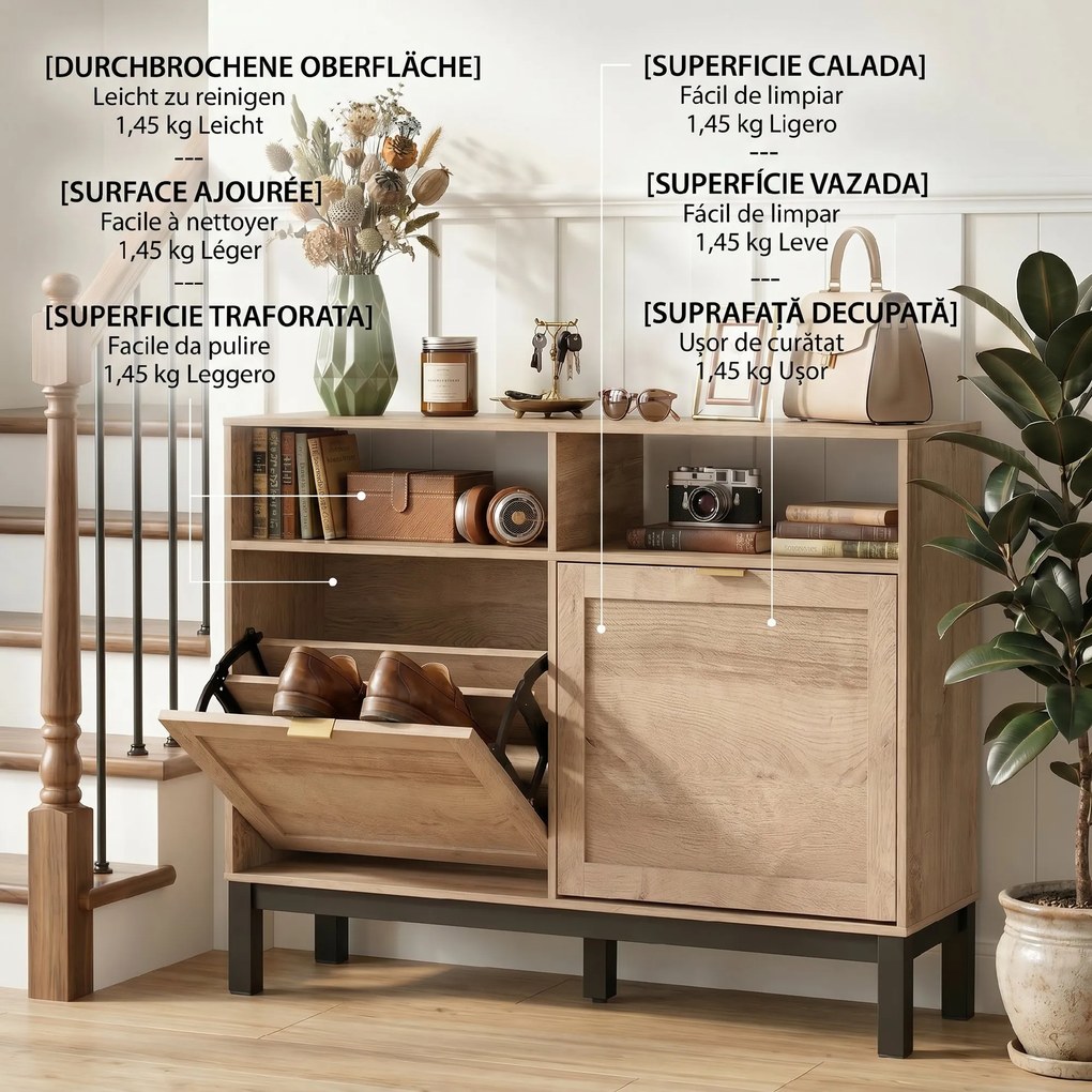 HOMCOM dulap pantofi compact | Aosom Romania