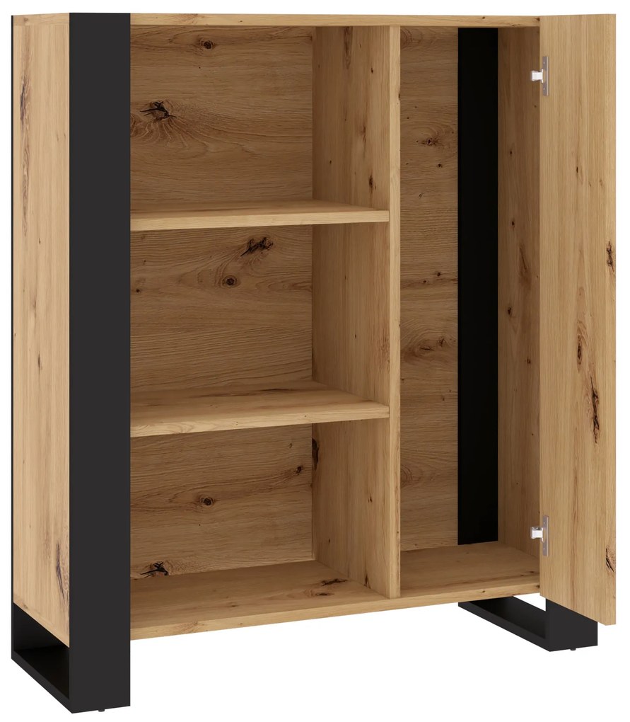 Raft Nulakka J (Stejar artisan + negru mat). 1124854