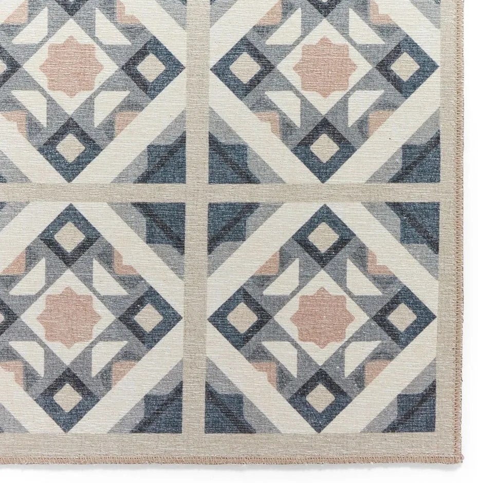 Covor tip traversă gri-crem lavabil 76x230 cm Victoria Orange – Think Rugs