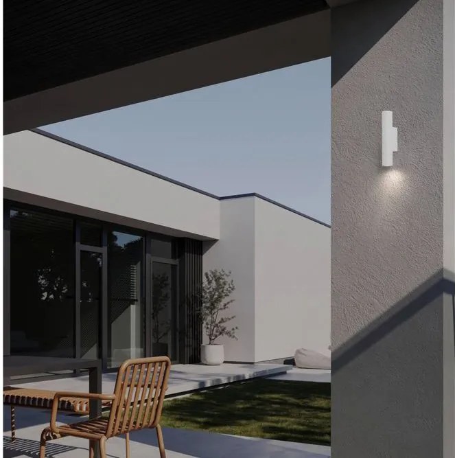 Aplica de perete exterior IP54 ROUX alb