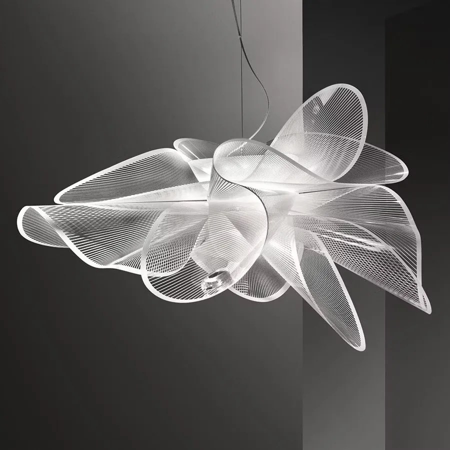 Lustra LED realizata manual La Belle Étoile White