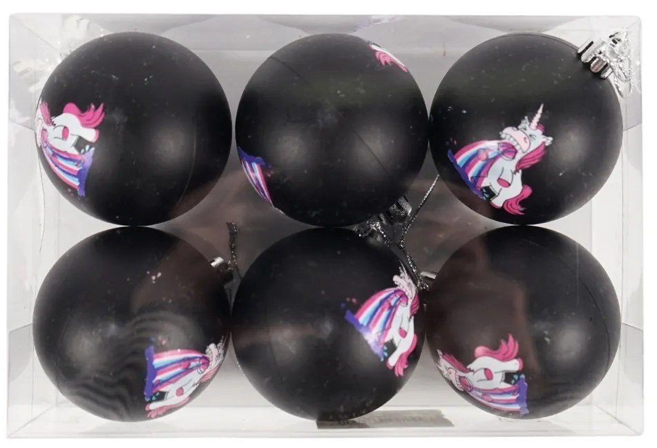 Set ornamente de Crăciun UNICORN, 6 buc - mai multe variante