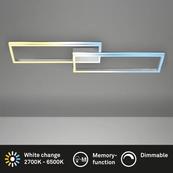 Briloner 3761019 - Plafonieră LED dimabilă LED/45W/230V 2700-6500K+telecomandă crom mat