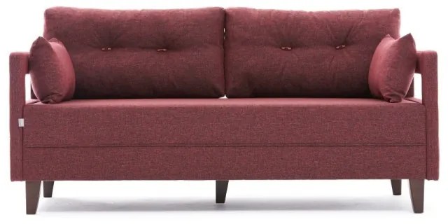 Canapea fixa Comfort, Balcab Home, 2 locuri, 175x80x80 cm, lemn, arosu